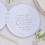 Round Wooden Wedding Guest Book, thumbnail 2 of 4