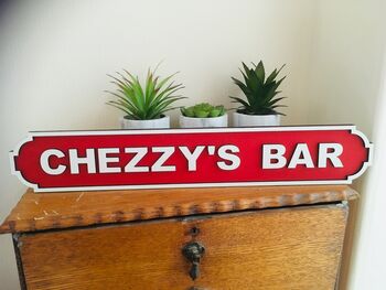 Personalised Business Roadsign Vintage Wooden, 2 of 7