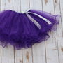 Girls Purple Party Tutu Skirt, thumbnail 1 of 4