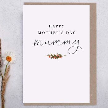 Modern Happy Mother's Day Mummy Greeting Card, 2 of 2