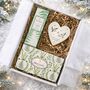 Bronnley English Fern Luxury Gift Box: Three Soaps, Hand Cream And Ceramic Coaster, thumbnail 1 of 8