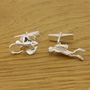 Scuba Diver/Stingray Cufflinks, Solid Silver, thumbnail 2 of 2