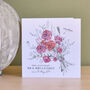 1st Anniversary Flower Bouquet Card, thumbnail 1 of 2