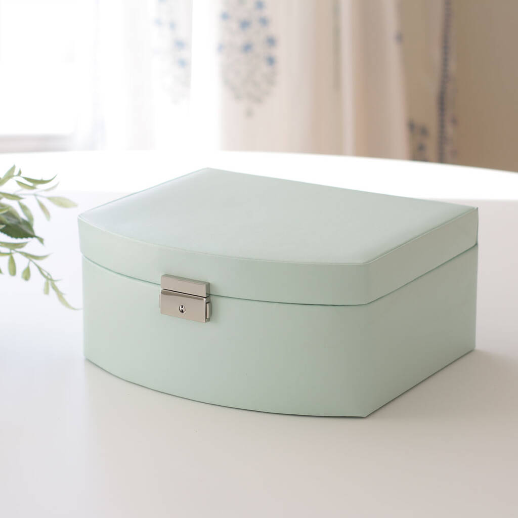 Lockable Mint Green Jewellery Box By Jodie Byrne