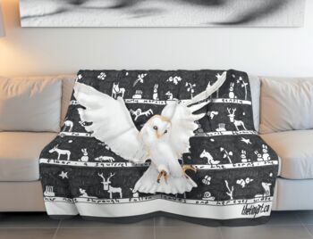 Owl Fleece Blanket, 2 of 8