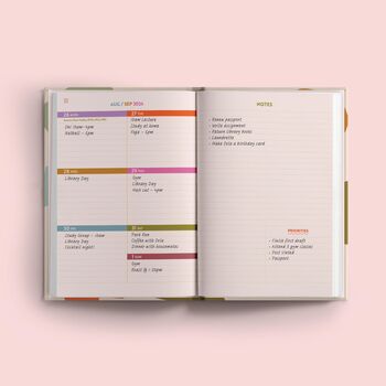 2024 2025 Academic Diary | A5 Hardcover | Paper Shapes, 4 of 9