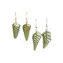 Fern Leaf Sterling Silver Or Gold Plated Earrings, thumbnail 2 of 8