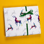 Luxury Reindeer Christmas Wrapping Paper Gift Tag Set, thumbnail 3 of 8