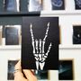 Rock Hand Gothic Birthday Card, thumbnail 1 of 6