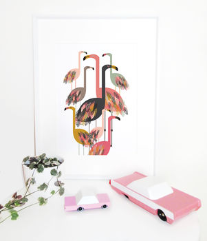 Flamingo Art Print, 5 of 5