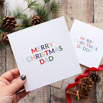 'Merry Christmas Dad/Daddy' Christmas Card, 3 of 6