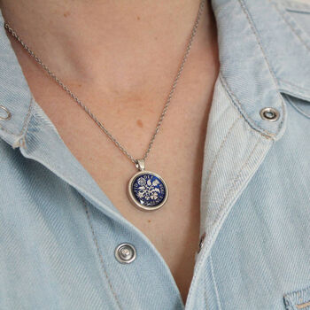 Personalised 1963 60th Enamelled Sixpence Necklace, 3 of 12