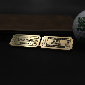 'The Birdie Show' Personalised Golf Ball Marker, 4 of 8