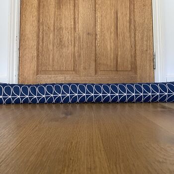 Personalised Orla Draught Excluder Cushion Blue, 3 of 4