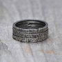 Oxidised Textured Silver Ring Stackable, thumbnail 1 of 5