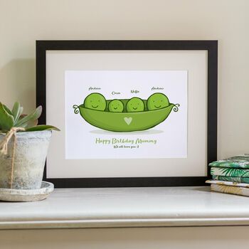 Peas In A Pod Personalised Family Print, 3 of 7