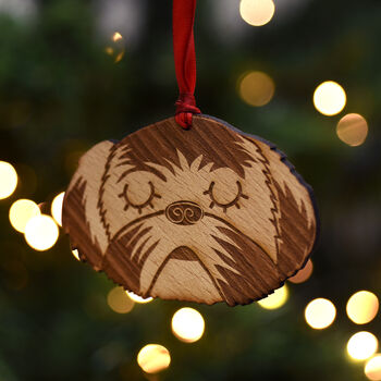 Shih Tzu Dog Wooden Hanging Dog Decoration, 6 of 7
