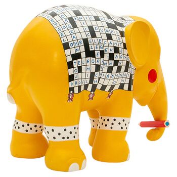 Retirement Crossword Puzzle Nimil Painted 15cm Elephant, 3 of 10