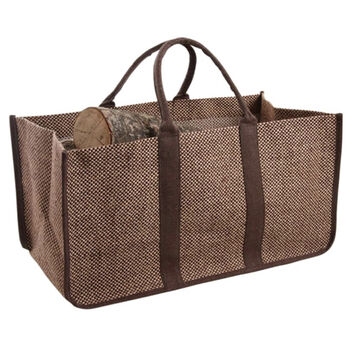 Large Brown Jute Log Bag, 2 of 5