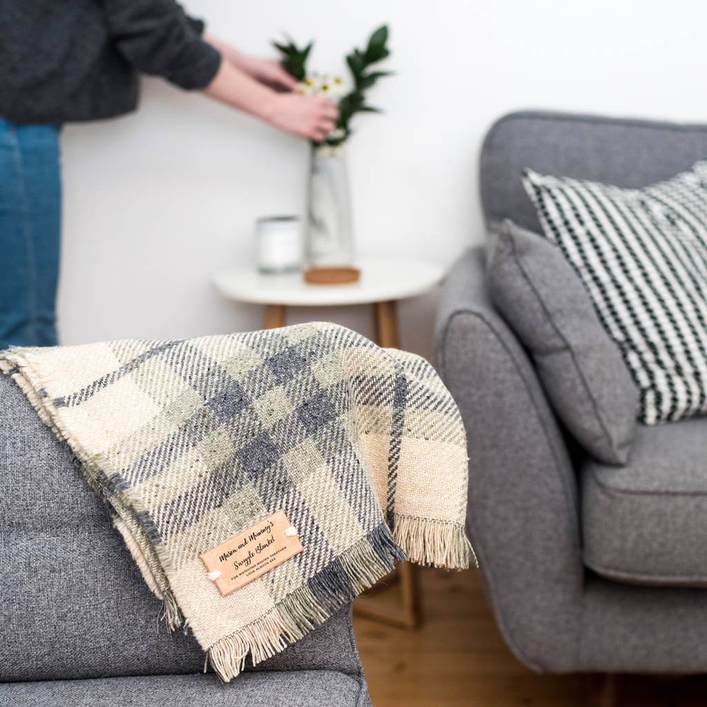personalised blanket or throw by delightful living