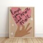 Love You More Heart Print, thumbnail 1 of 2