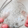 Hand Engraved Glass Christmas Bauble, thumbnail 5 of 10
