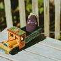 Handmade Friendly Aubergine Fair Trade Toy, thumbnail 1 of 4