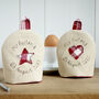 Personalised 40th Ruby Anniversary Egg Cosies Gift, thumbnail 2 of 11