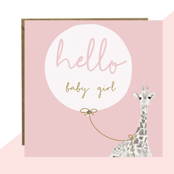 'Hello Baby' Boy Or Girl New Baby Card, 3 of 3