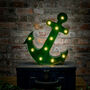 Large Green Rusty Anchor LED Light, thumbnail 3 of 6