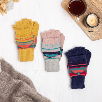 Fun Stripe Knit Gloves, 3 of 5