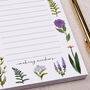 Wild Flower To Do List Notepad, thumbnail 2 of 4