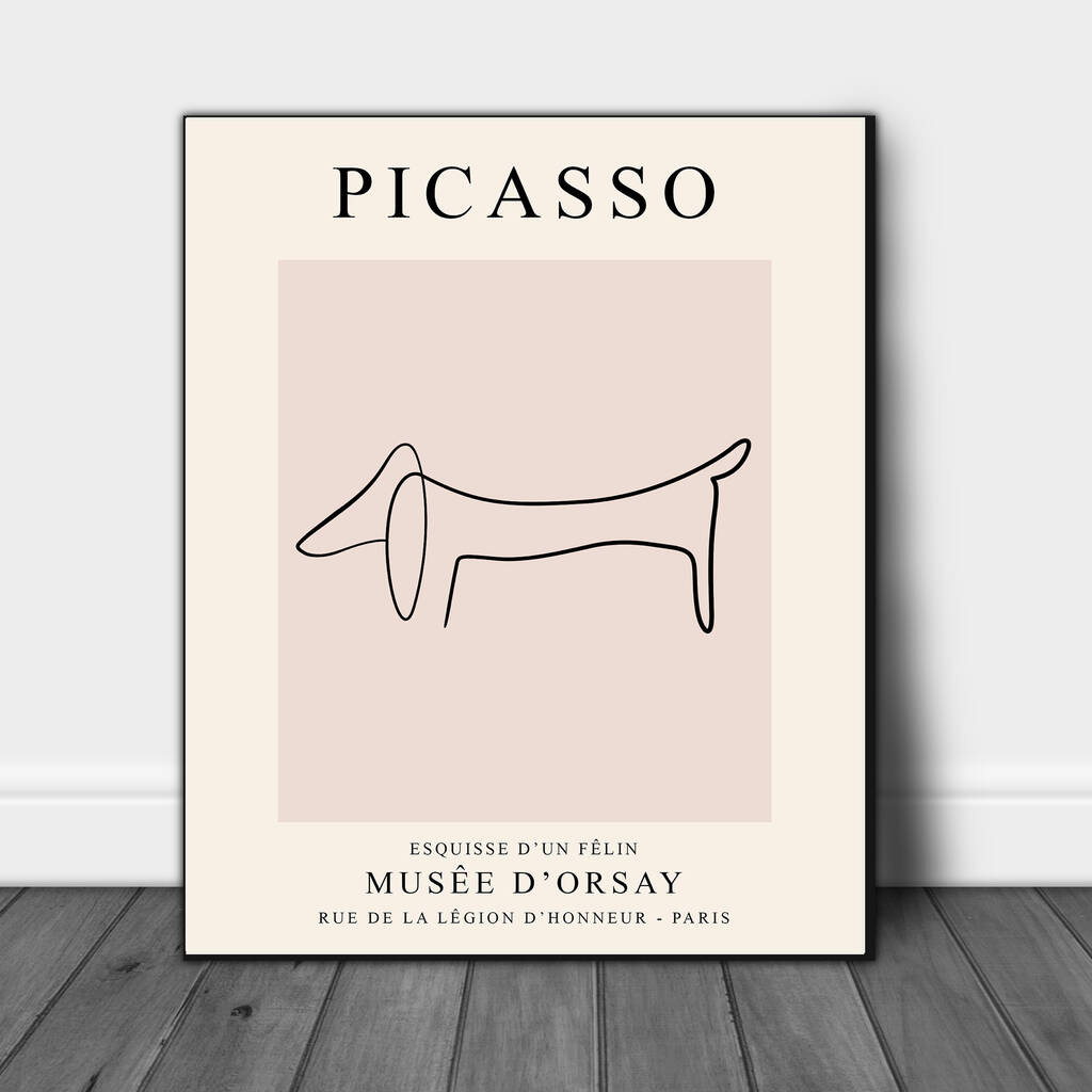 Picasso Dog Exhibition Print, 1 of 3