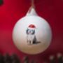 Bearded Collie Ceramic Bauble, thumbnail 1 of 2