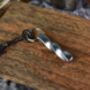 Twisted Iron Bar Forged Keyring Blacksmtih Made, thumbnail 7 of 10