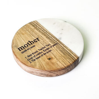 Mother/Father Definition Marble Coaster, 8 of 9