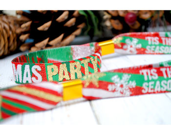 Christmas Party Wristbands Bracelets Favours, 7 of 12