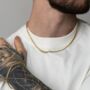 Gold Plated Double Curb Chain Necklace For Men, thumbnail 9 of 12