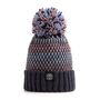 Pink Sapphire Nordic Knit Reflective Super Bobble Hat, thumbnail 2 of 4