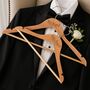 Personalised White/Wooden Groomsmen Wedding Day Hanger, thumbnail 2 of 6