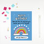 Happy Birthday Rainbow Birthday Card, thumbnail 1 of 1