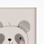 Cute Panda Bear Personalised Name Print, thumbnail 2 of 11