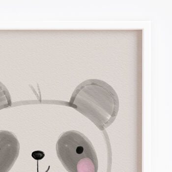 Cute Panda Bear Personalised Name Print, 2 of 11