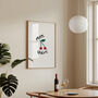 Mon Cheri Simple Hand Painted Wall Art Print, thumbnail 5 of 9