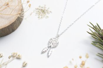 Dainty Dreamcatcher Sterling Silver Necklace, 3 of 5