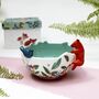 Porcelain Fox Decorative Bowl, thumbnail 1 of 8