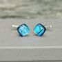 Square Blue Cufflinks, thumbnail 1 of 12