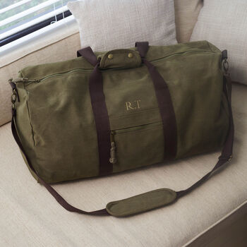 Personalised Mens Holdall Weekend Bag, 2 of 11