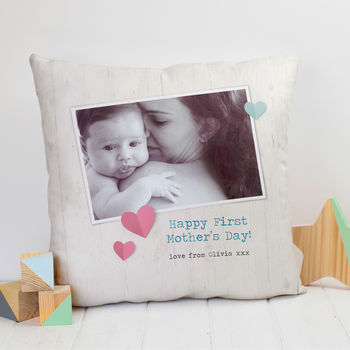 Personalised Vintage Photo Cushion With Your Words, 2 of 5
