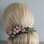 Blush Pink Flower Hair Comb, thumbnail 1 of 6
